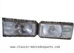 Koplampen set Mercedes W116 280s 280se 280sel 350se 350sel 4, Ophalen of Verzenden, Gebruikt, Mercedes-Benz