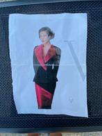 Dames tenue Rood/Zwart met hoedje, Ophalen, Zo goed als nieuw, Rood