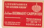 LIK 149 / S K BEERNAERT CARPENTIER  ROESELARE, Verzamelen, Speelkaarten, Jokers en Kwartetten, Verzenden, Nieuw, Speelkaart(en)