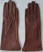 Vintage bruine leren galahandschoenen voor dames, ANDERE, Ophalen of Verzenden, Zo goed als nieuw, Maat 36 (S)