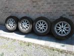 4 oude ALU velgen met oude banden, Auto-onderdelen, Banden en Velgen, Gebruikt, 16 inch, Banden en Velgen, 235 mm