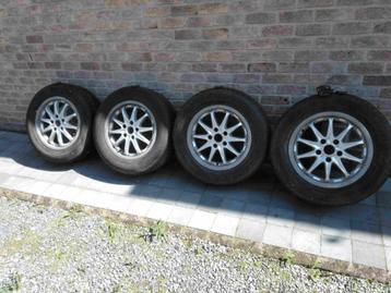 4 oude ALU velgen met oude banden beschikbaar voor biedingen
