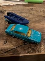 Majorette Chrysler 180 met boot oude wieltjes, Ophalen of Verzenden