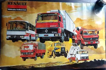 Poster voor Renault-vrachtwagens 