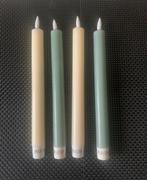 4 Deluxe HomeArt dinerkaarsen op batterijen, Ophalen of Verzenden, Zo goed als nieuw