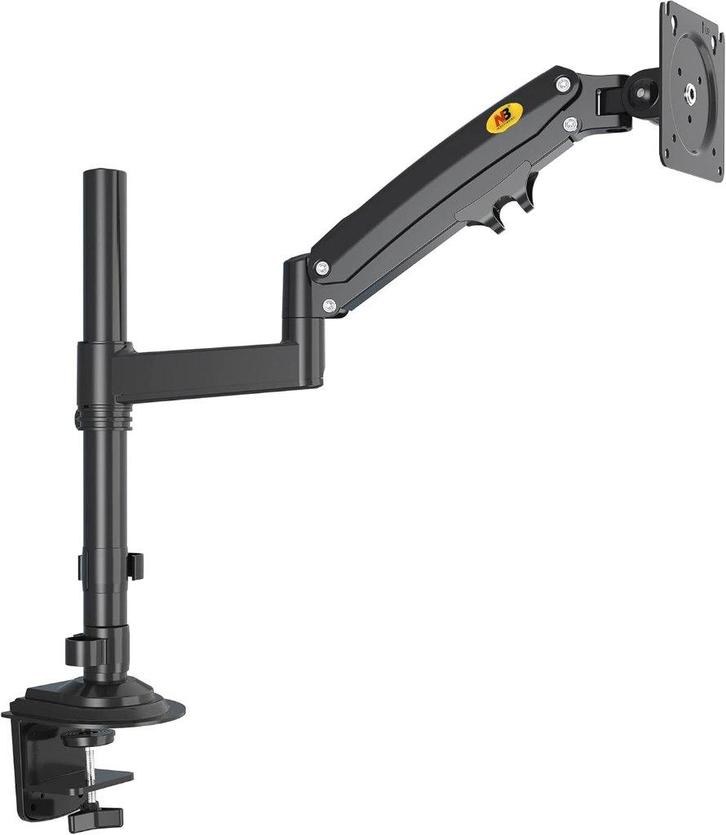 Support ecran 22-35" avec ressort à gaz max 12 kg, Informatique & Logiciels, Moniteurs, Comme neuf, Enlèvement