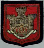 Geborduurd embleem 5de Linieregiment, Verzamelen, Verzenden, Landmacht, Embleem of Badge