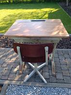 Vintage schoolbank met bijhorende stoel, Kinderen en Baby's, Ophalen of Verzenden