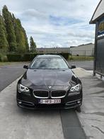 Bmw 520d f11 2015 luxury full, Auto's, Automaat, Zwart, Zwart, Leder