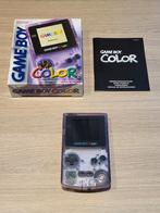 Nintendo Game Boy Color - Atomic Purple (clear purple), Games en Spelcomputers, Spelcomputers | Nintendo Game Boy, Ophalen, Gebruikt