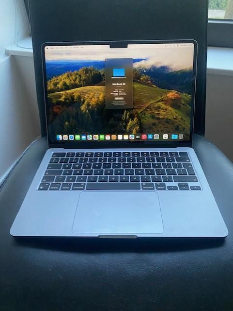 ZGAN Macbook air m2 8gb 256ssd 1 jaar garantie, Computers en Software, Apple Macbooks, Zo goed als nieuw, MacBook Air, 13 inch