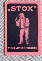 Liqueur Stox Vieux Systeme F. Nandrin. Speelkaart., Ophalen of Verzenden, Zo goed als nieuw