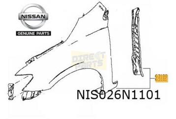 Nissan Pulsar (9/14-10/18) voorscherm Links Origineel! F3101