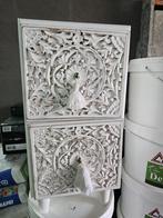 Nachtkast te koop 2 stuks, Ophalen, Gebruikt, Minder dan 45 cm, Minder dan 55 cm