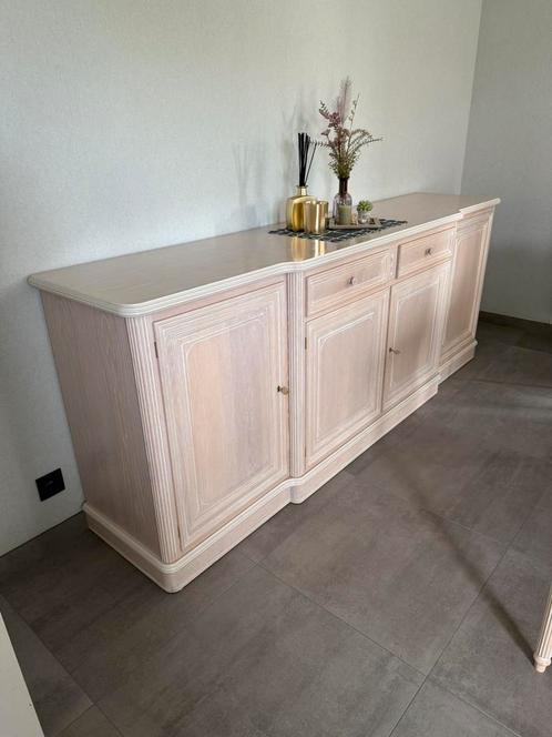 Eetplaats EIK CERUSE, Huis en Inrichting, Kasten | Dressoirs, Gebruikt, Met lade(s), Met deur(en), Met plank(en), Eikenhout, Ophalen