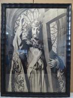 Kruisweg antieke prent 47x62cm prent Jezus Christus Koning, Antiek en Kunst, Ophalen of Verzenden
