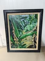Schilderij in lijst groen jungle, Ophalen of Verzenden