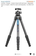 Nieuw Leofoto LS-285C+LH-36 fotostatief, Audio, Tv en Foto, Fotografie | Statieven en Balhoofden, Zo goed als nieuw, 175 cm of meer