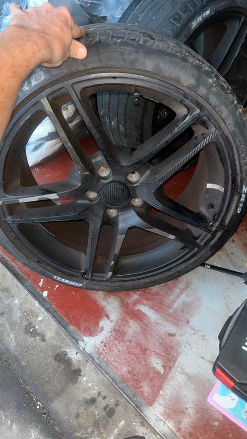 4x19duim velgen + banden 5x112, Auto diversen, Autosport-onderdelen, Gebruikt, Ophalen
