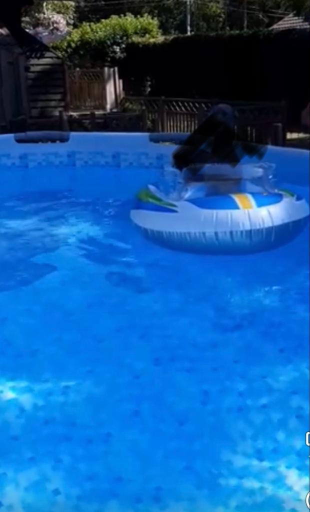 Bestway Power Steel ovaal zwembad 488x305x107cm, Tuin en Terras, Zwembaden, Zo goed als nieuw, Ovaal, Ophalen