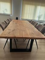 Volhouten boomstamtafel, Huis en Inrichting, Tafels | Eettafels, Ophalen, Zo goed als nieuw
