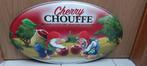 Zeldzaam reclamebord Cherry Chouffe, Ophalen of Verzenden, Nieuw, Reclamebord, Plaat of Schild