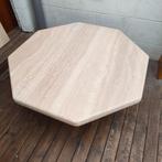 Travertin salontafel tafel bijzettafel steen marmer, Huis en Inrichting, Ophalen, Zo goed als nieuw