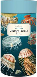 Cavallini & Co vintage puzzel - JellyFish 1000 stukjes, Hobby en Vrije tijd, Ophalen, 500 t/m 1500 stukjes, Zo goed als nieuw