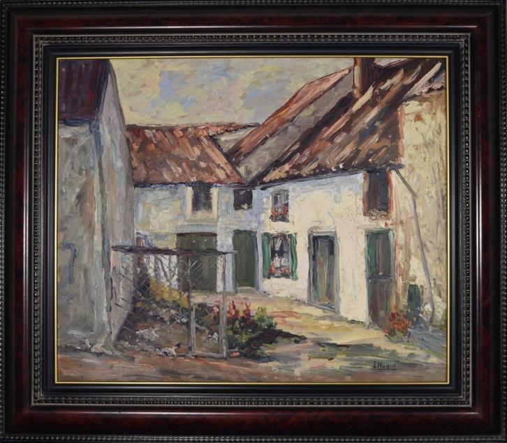 Huque Ivan (1913) - Peintre Belge, Antiek en Kunst, Kunst | Schilderijen | Klassiek, Ophalen of Verzenden