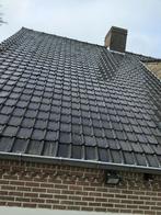 Zwartgeglazuurde stormpan, Doe-het-zelf en Bouw, Dakpannen en Dakbedekking, Ophalen, Steen of Klei, Zwart, Zo goed als nieuw