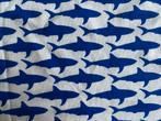 Dikke tricot met haaienprint van Baba - 50x160 cm, 120 cm of meer, Wit, Nieuw, Ophalen of Verzenden