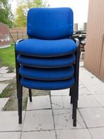 Bureau stoelen 4stuks, Ophalen, Blauw