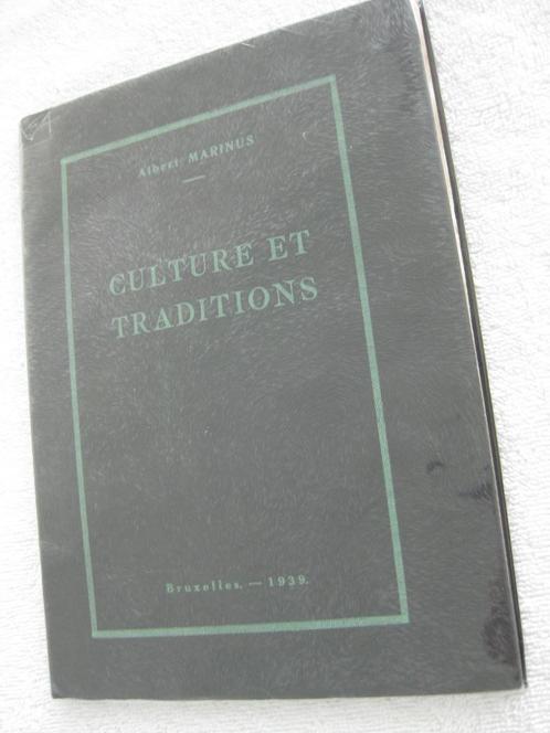 Folklore et traditions – Albert Marinus - EO 1939 – rare, Livres, Livres régionalistes & Romans régionalistes, Utilisé, Enlèvement ou Envoi