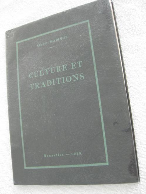 Folklore et traditions – Albert Marinus - EO 1939 – rare, Boeken, Streekboeken en Streekromans, Gelezen, Ophalen of Verzenden