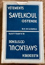 Oud kaartspel KLEEDEREN SAVELKOUL/OOSTENDE, Verzamelen, Ophalen of Verzenden, Zo goed als nieuw, Speelkaart(en)