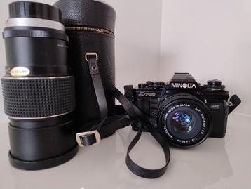 Minolta X700 Camera met een Minolta MC Rokkor PF 50mm  1.2  beschikbaar voor biedingen