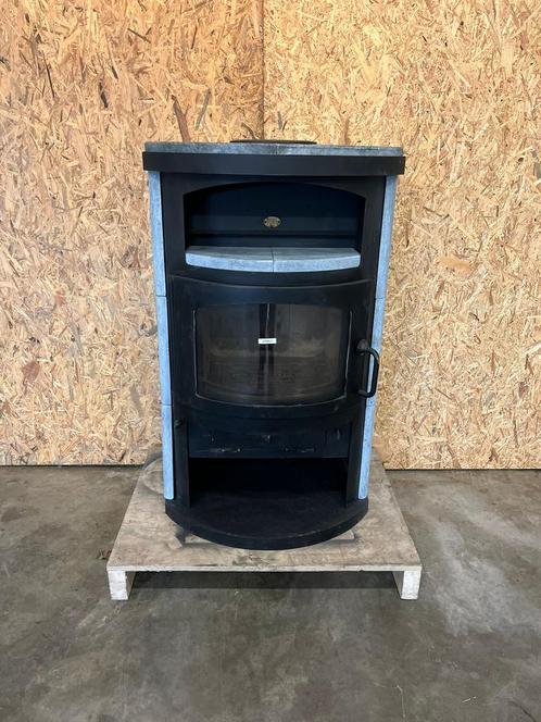 24067 Speksteenkachel Techno Olymp 8kw, Huis en Inrichting, Kachels, Gebruikt, Vrijstaand, Houtkachel, Hout, Ophalen