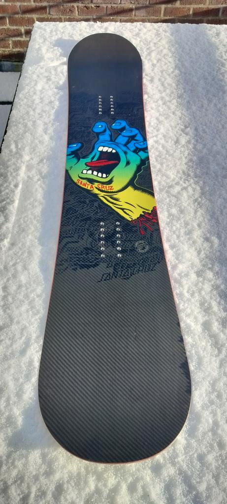 Twin Snowboard Santa Cruz Carbon Hand 154 cm, Sport en Fitness, Snowboarden, Zo goed als nieuw, Board, Ophalen