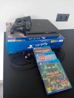 Playstation 4 met 2 controllers en 3 games, Consoles de jeu & Jeux vidéo, Consoles de jeu | Sony PlayStation 4, Comme neuf, 500 GB