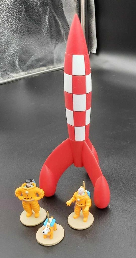 Ensemble Tintin lune, Verzamelen, Beelden en Beeldjes, Nieuw, Ophalen of Verzenden