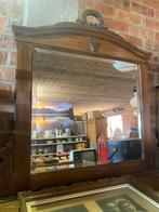 Mooie houten spiegel, Antiek en Kunst, Antiek | Spiegels, 100 tot 150 cm, 100 tot 150 cm, Rechthoekig, Ophalen