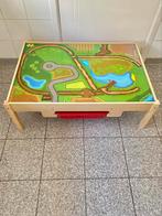 Houten speeltafel voor trein- of autocircuits, Ophalen, Zo goed als nieuw