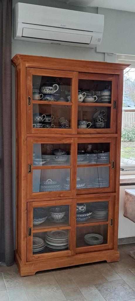 Dîner/buffet en teck massif, Maison & Meubles, Armoires | Vitrines, Teck, Enlèvement