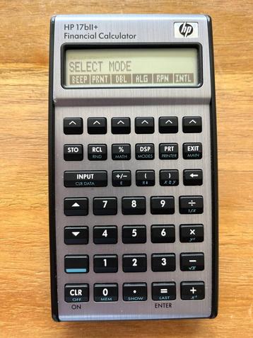 HP 17bII+ financiële rekenmachine beschikbaar voor biedingen