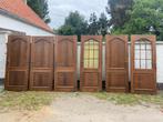 Eiken deuren met kassementen, Ophalen, Glas