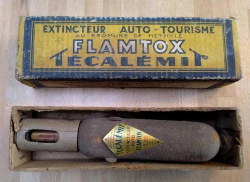 Flamtox brandblustoestel voor auto jaren 1920, Verzamelen, Overige Verzamelen, Nieuw, Ophalen of Verzenden