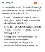 Colleuse de films Agfa 8mm, vintage, prix : 5€, Enlèvement ou Envoi, Projecteur