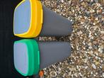 2 vuilbakken 50 liter, Huis en Inrichting, Woonaccessoires | Prullenbakken, Ophalen, Zo goed als nieuw