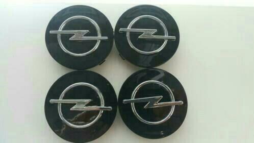 4 x 64 mm Opel Astra/Corsa/Vectra... naafdoppen grijs/zwart, Auto diversen, Wieldoppen, Nieuw, Ophalen of Verzenden