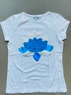 Tee-shirt blanc en forme de lotus Okaïdi 152 NOUVEAU, Enfants & Bébés, Okaïdi, Fille, Chemise ou À manches longues, Enlèvement ou Envoi